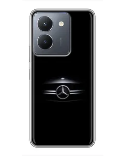 Чехол для Vivo Y36 с картинкой «Mercedes — абстрактные линии»