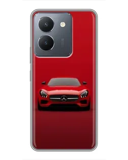 Чехол для Vivo Y36 с картинкой «Красный Mercedes AMG»