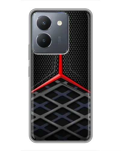 Чехол для Vivo Y36 с картинкой «Mercedes Carbon Grid»