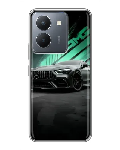 Чехол для Vivo Y36 с картинкой «Темный Mercedes AMG»