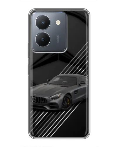 Чехол для Vivo Y36 с картинкой «Mercedes AMG — графика»