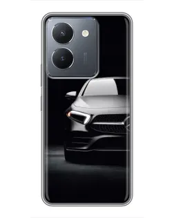 Чехол для Vivo Y36 с картинкой «Свет фар Mercedes»