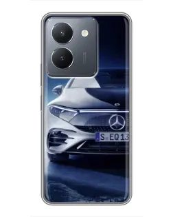 Чехол для Vivo Y36 с картинкой «Mercedes EQ — будущее»