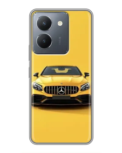 Чехол для Vivo Y36 с картинкой «Желтый Mercedes GT»
