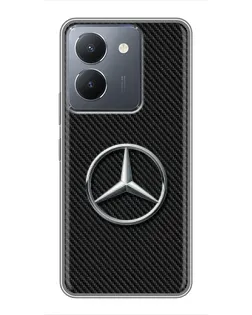 Чохол для Vivo Y36 з картинкою «Карбоновий Mercedes стиль»