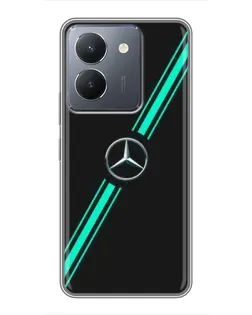 Чохол для Vivo Y36 з картинкою «Спортивні лінії Mercedes»