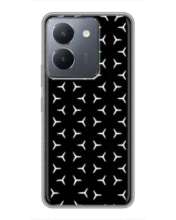 Чохол для Vivo Y36 з картинкою «Mercedes паттерн зірок»