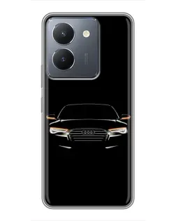 Чехол для Vivo Y36 с картинкой «Audi — ночной контур»