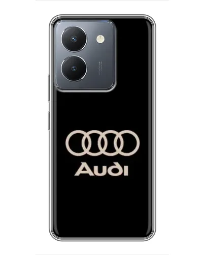 Чехол для Vivo Y36 с картинкой «Audi — золотой логотип»