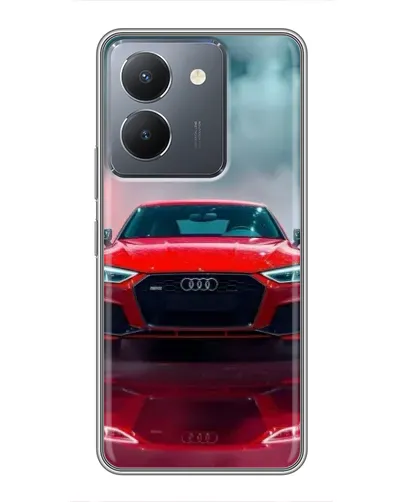 Чехол для Vivo Y36 с картинкой «Audi RS — красный стиль»