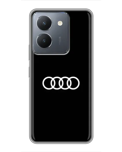 Чехол для Vivo Y36 с картинкой «Audi White Logo»