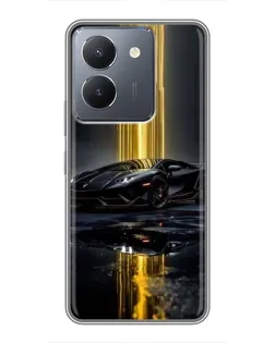 Чехол для Vivo Y36 с картинкой «Ночной Lamborghini драйв»