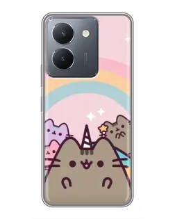 Чехол для Vivo Y36 с картинкой «Единорог Pusheen»