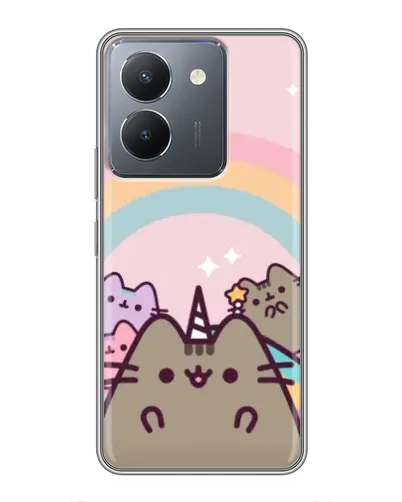 Чехол для Vivo Y36 с картинкой «Единорог Pusheen»
