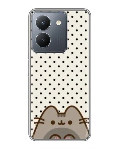 Чехол для Vivo Y36 с картинкой «Пушин в горошек»