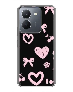 Чехол для Vivo Y36 с картинкой «Сатиновый бант»
