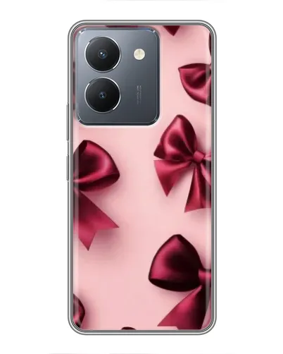 Чехол для Vivo Y36 с картинкой «Бордовый атлас»