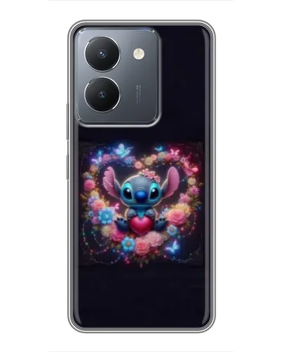Чехол для Vivo Y36 с картинкой «Stitch в цветах» Чехол для Vivo Y36 с картинкой «Stitch в цветах»