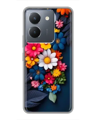Чехол для Vivo Y36 с картинкой «Цветочная феерия»