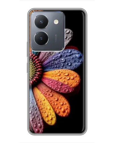 Чехол для Vivo Y36 с картинкой «Радужный цветок»