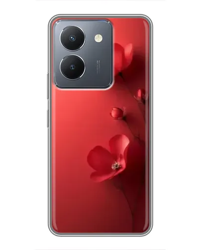 Чехол для Vivo Y36 с картинкой «Маковые соцветия»