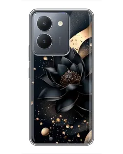 Чехол для Vivo Y36 с картинкой «Черный лотос»