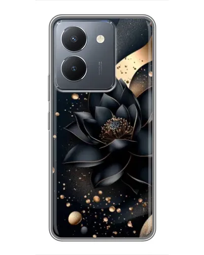 Чехол для Vivo Y36 с картинкой «Черный лотос»