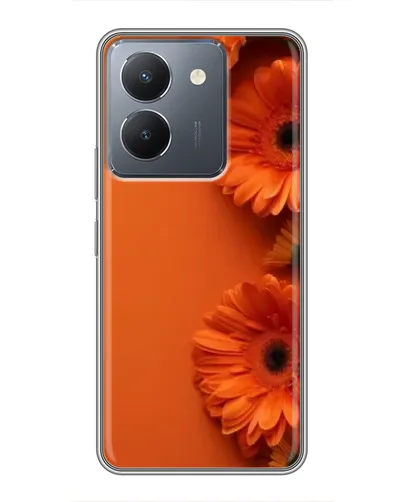 Чехол для Vivo Y36 с картинкой «Оранжевые герберы»