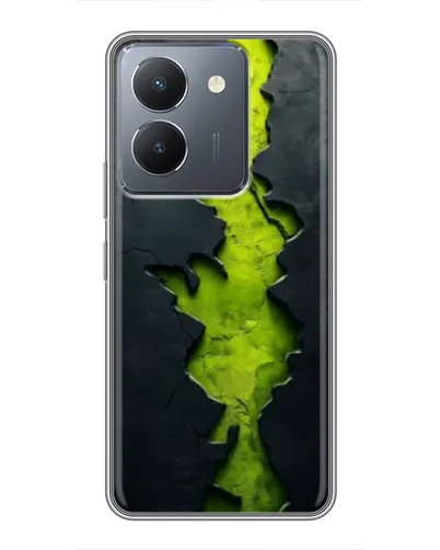 Чехол для Vivo Y36 с картинкой «Салатовый разлом скалы» Чехол для Vivo Y36 с картинкой «Салатовый разлом скалы»
