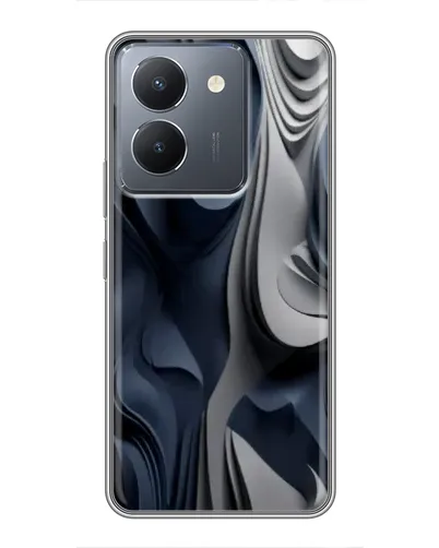Чехол для Vivo Y36 с картинкой «Объемные синие складки» Чехол для Vivo Y36 с картинкой «Объемные синие складки»