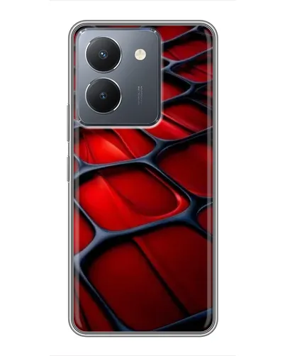 Чехол для Vivo Y36 с картинкой «Красная глянцевая сетка» Чехол для Vivo Y36 с картинкой «Красная глянцевая сетка»