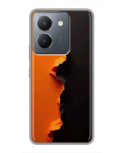 Чехол для Vivo Y36 с картинкой «Оранжевый разлом» Чехол для Vivo Y36 с картинкой «Оранжевый разлом»