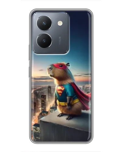 Чехол для Vivo Y36 с картинкой «Капи-мен супергерой»