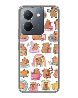 Чехол для Vivo Y36 с картинкой «Капибары набор» Чехол для Vivo Y36 с картинкой «Капибары набор»