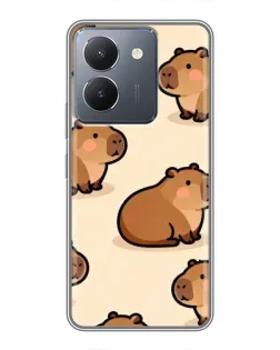 Чехол для Vivo Y36 с картинкой «Паттерн милых капибар» Чехол для Vivo Y36 с картинкой «Паттерн милых капибар»