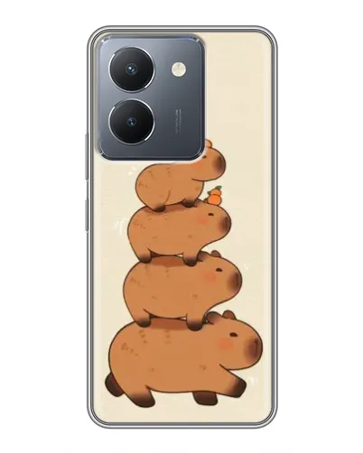 Чехол для Vivo Y36 с картинкой «Башня из капибар»