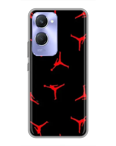 Чехол для Vivo Y36c с картинкой «Jordan Red Pattern»