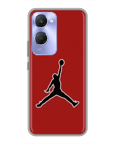 Чехол для Vivo Y36c с картинкой «Jordan Red Back»