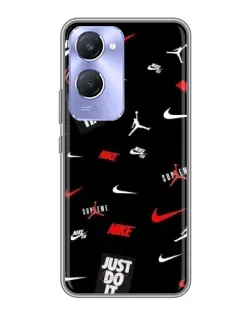 Чехол для Vivo Y36c с картинкой «Nike Mix Pattern»