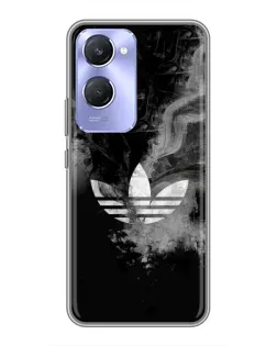 Чехол для Vivo Y36c с картинкой «Абстрактный дым Adidas»