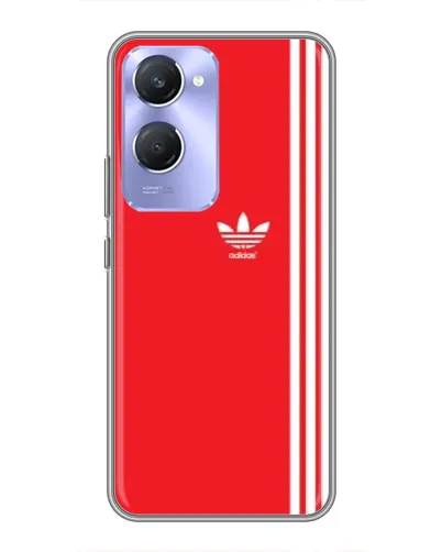 Чехол для Vivo Y36c с картинкой «Красный минимализм Adidas»
