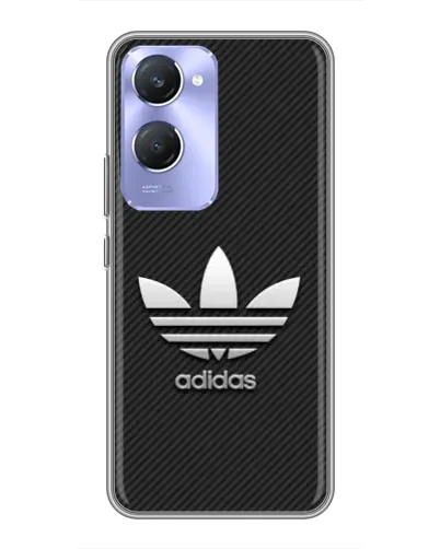Чехол для Vivo Y36c с картинкой «Adidas Карбоновая текстура»