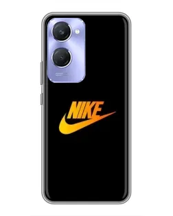 Чехол для Vivo Y36c с картинкой «Золотой логотип Nike»