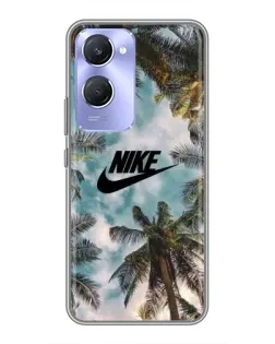 Чехол для Vivo Y36c с картинкой «Тропический принт Nike»