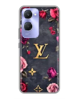 Чохол для Vivo Y36c з картинкою «Квітковий Louis Vuitton»