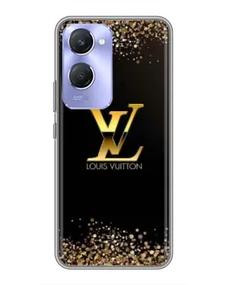 Чехол для Vivo Y36c с картинкой «LV — золотые искры»