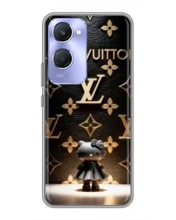 Чехол для Vivo Y36c с картинкой «Монограмма с фигурой»