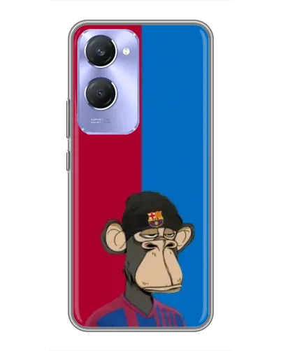 Чехол для Vivo Y36c с картинкой «Bored Ape — фанат Барсы»