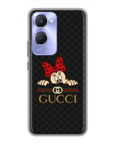 Чехол для Vivo Y36c с картинкой «Минни Маус Gucci — черный»