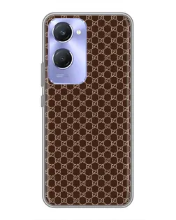 Чехол для Vivo Y36c с картинкой «Gucci — шоколадная сетка»